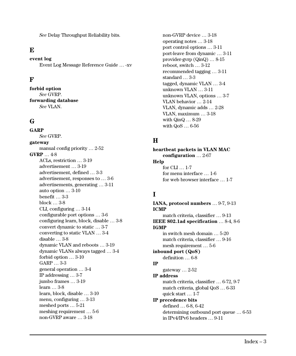 HP 5400ZL User Manual | Page 439 / 450