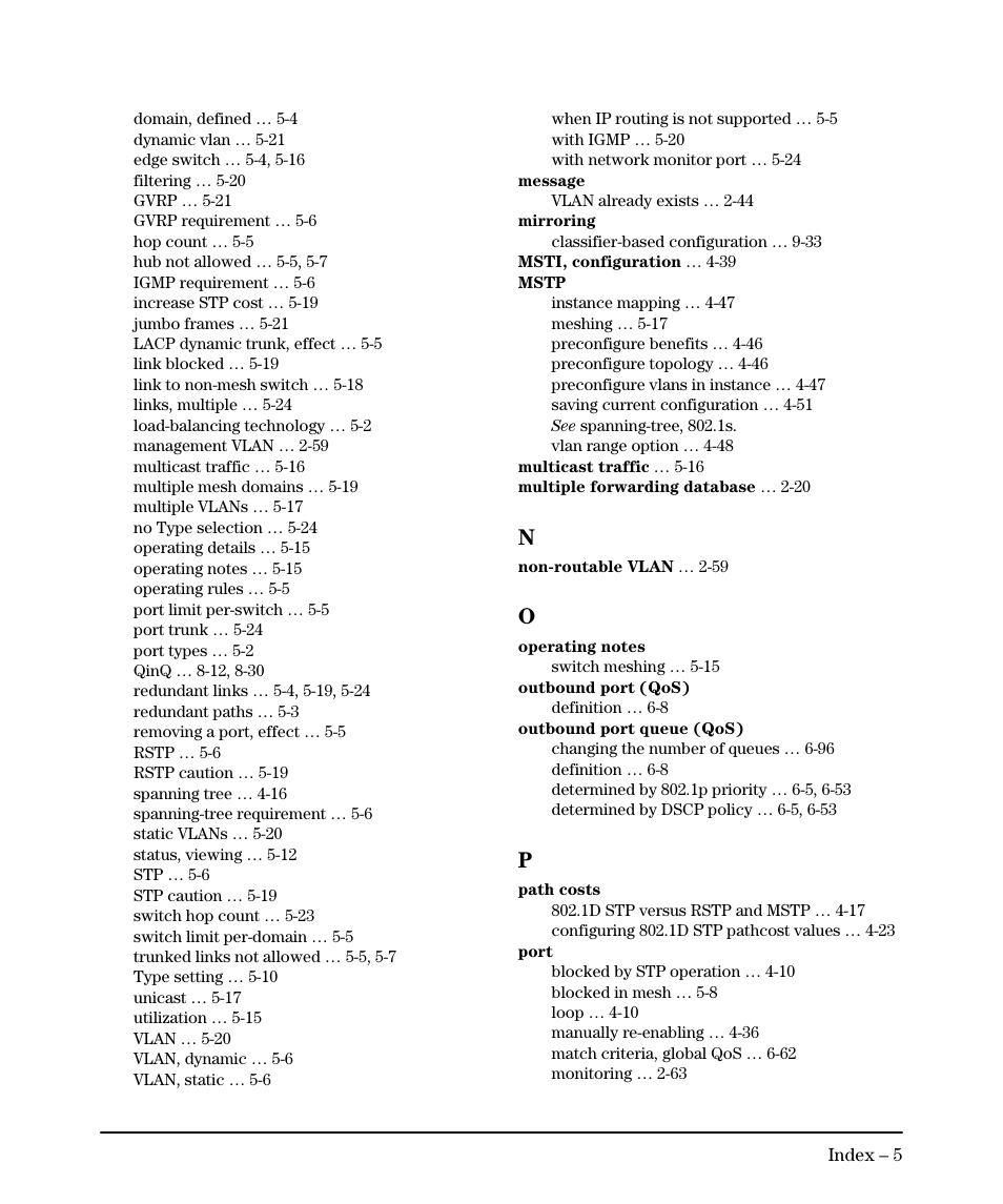 HP 5400ZL User Manual | Page 441 / 450