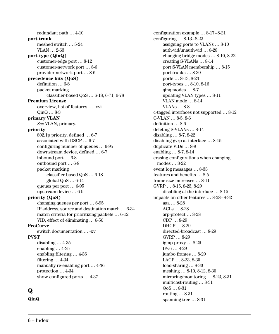 HP 5400ZL User Manual | Page 442 / 450