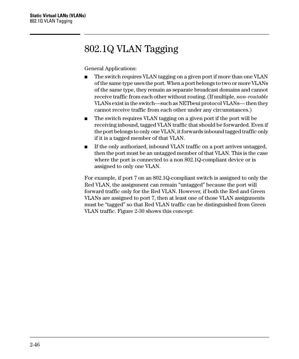 1q vlan tagging, Ge 2-46) | HP 5400ZL User Manual | Page 78 / 450