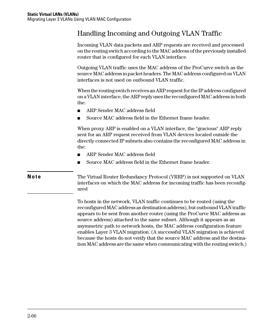 Handling incoming and outgoing vlan traffic, Handling incoming and outgoing vlan traffic -66 | HP 5400ZL User Manual | Page 98 / 450