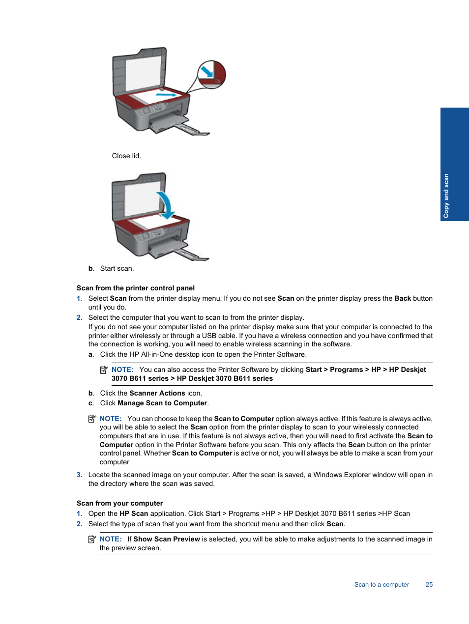 HP 3070 B611 User Manual | Page 27 / 60