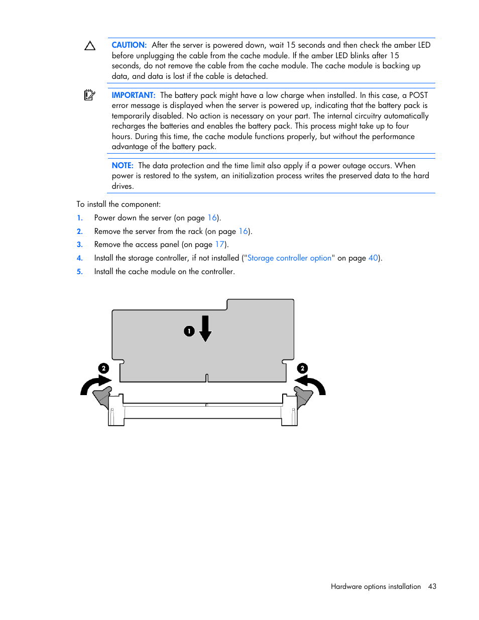 HP PROLIANT DL320 G6 User Manual | Page 43 / 105