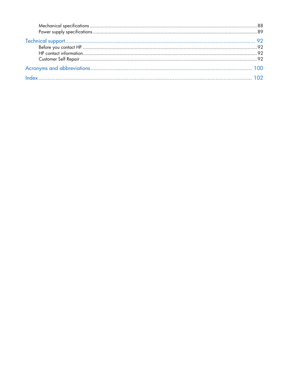 HP PROLIANT DL320 G6 User Manual | Page 6 / 105