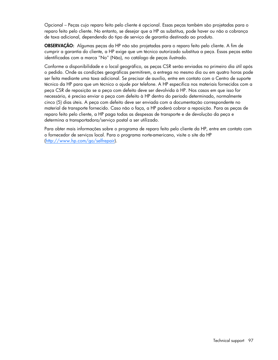 HP PROLIANT DL320 G6 User Manual | Page 97 / 105