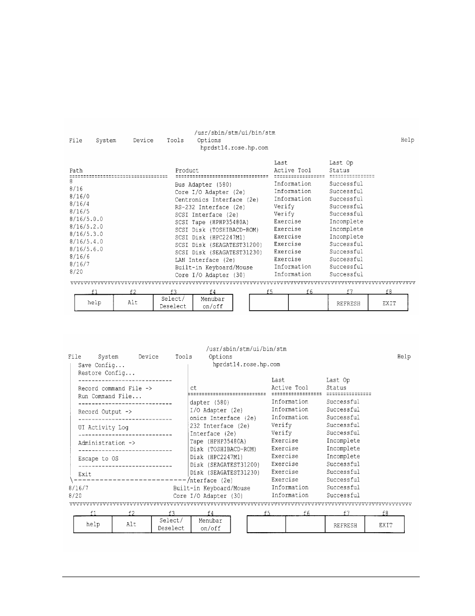 Mstm menus and commands | HP B6191-90015a User Manual | Page 41 / 81