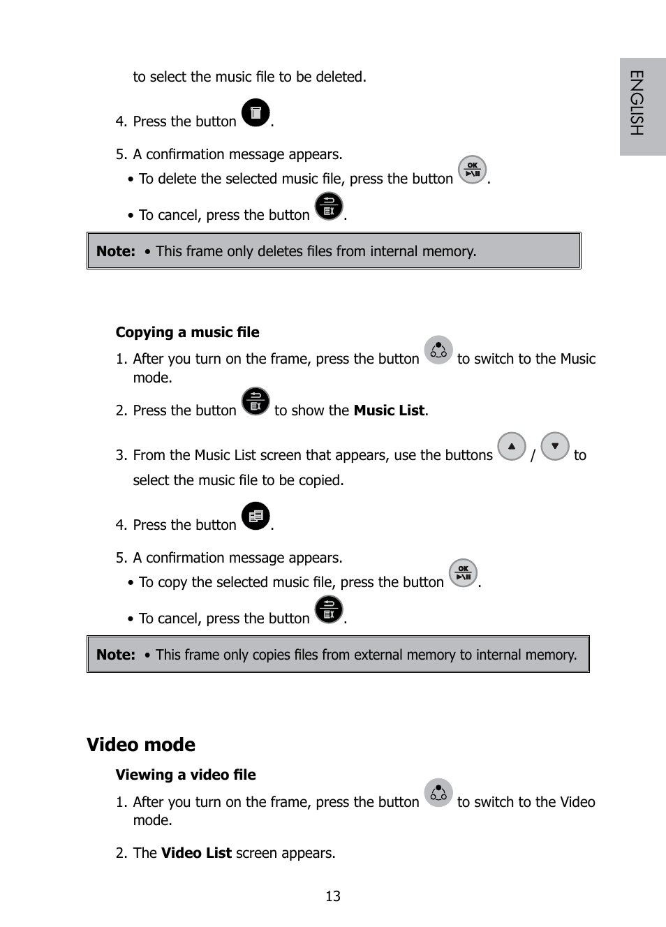 Video mode | HP DF808 User Manual | Page 15 / 23