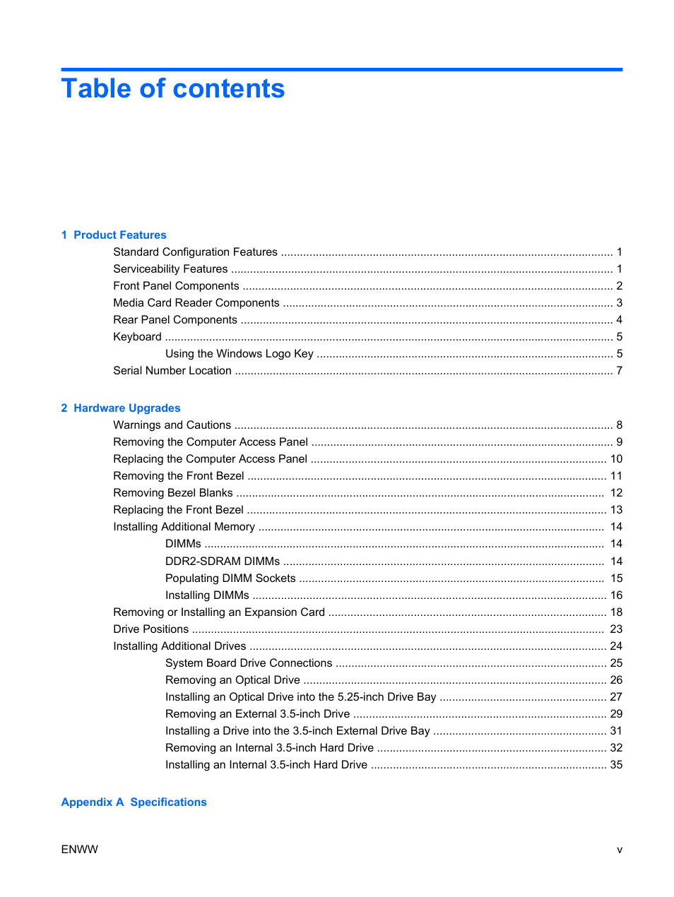 HP DX7500 User Manual | Page 5 / 58