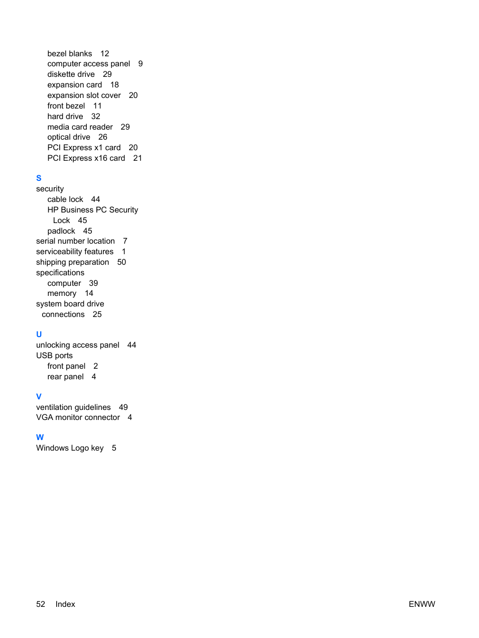 HP DX7500 User Manual | Page 58 / 58