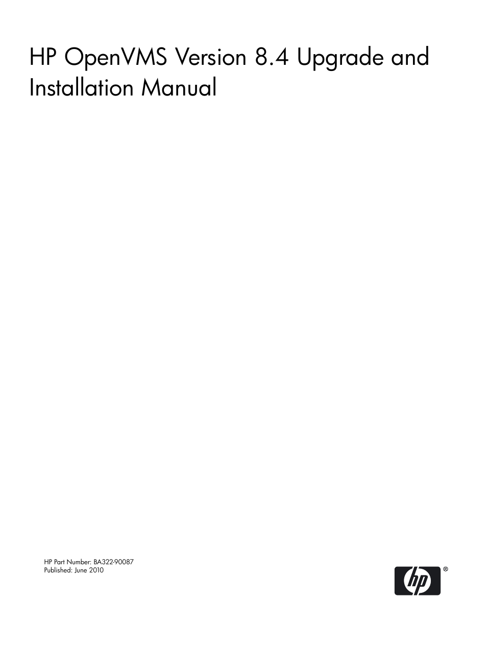 HP BA322 90087 User Manual | 346 pages