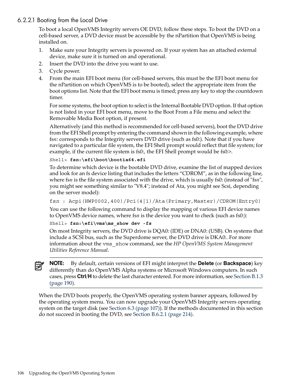 1 booting from the local drive | HP BA322 90087 User Manual | Page 106 / 346