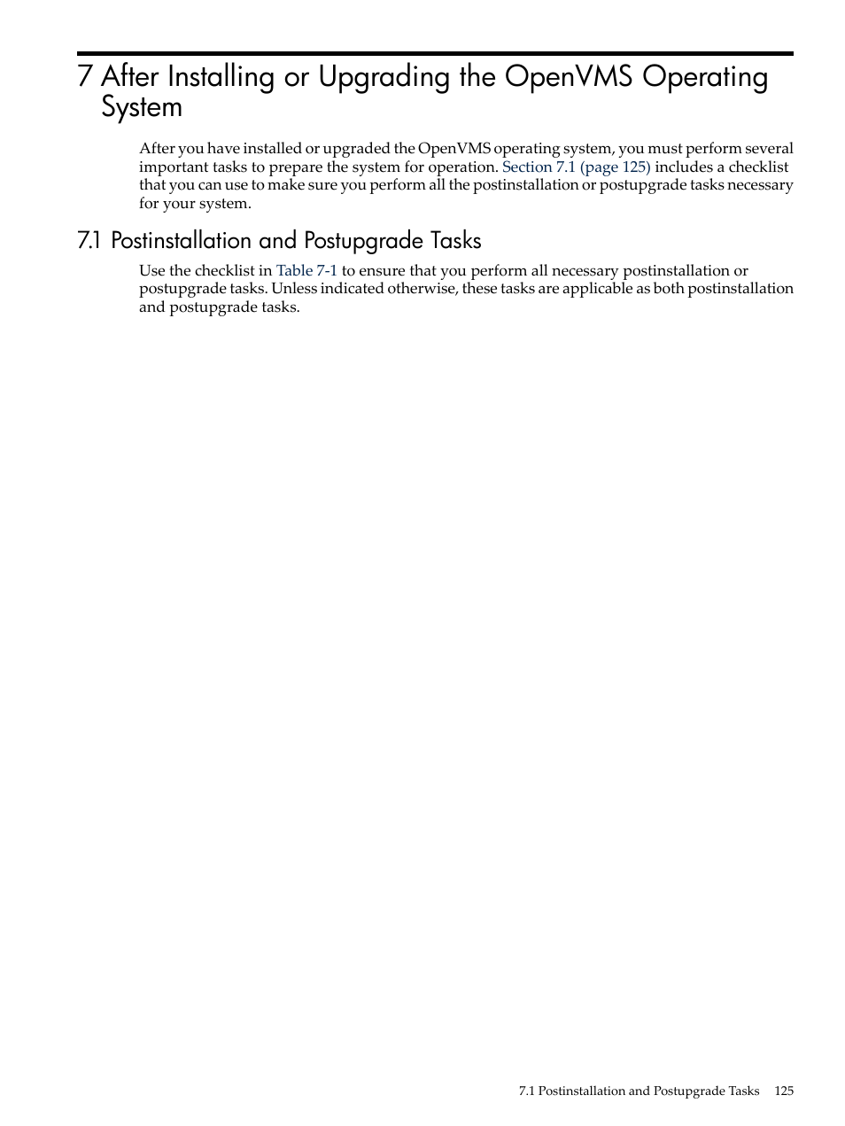 1 postinstallation and postupgrade tasks | HP BA322 90087 User Manual | Page 125 / 346