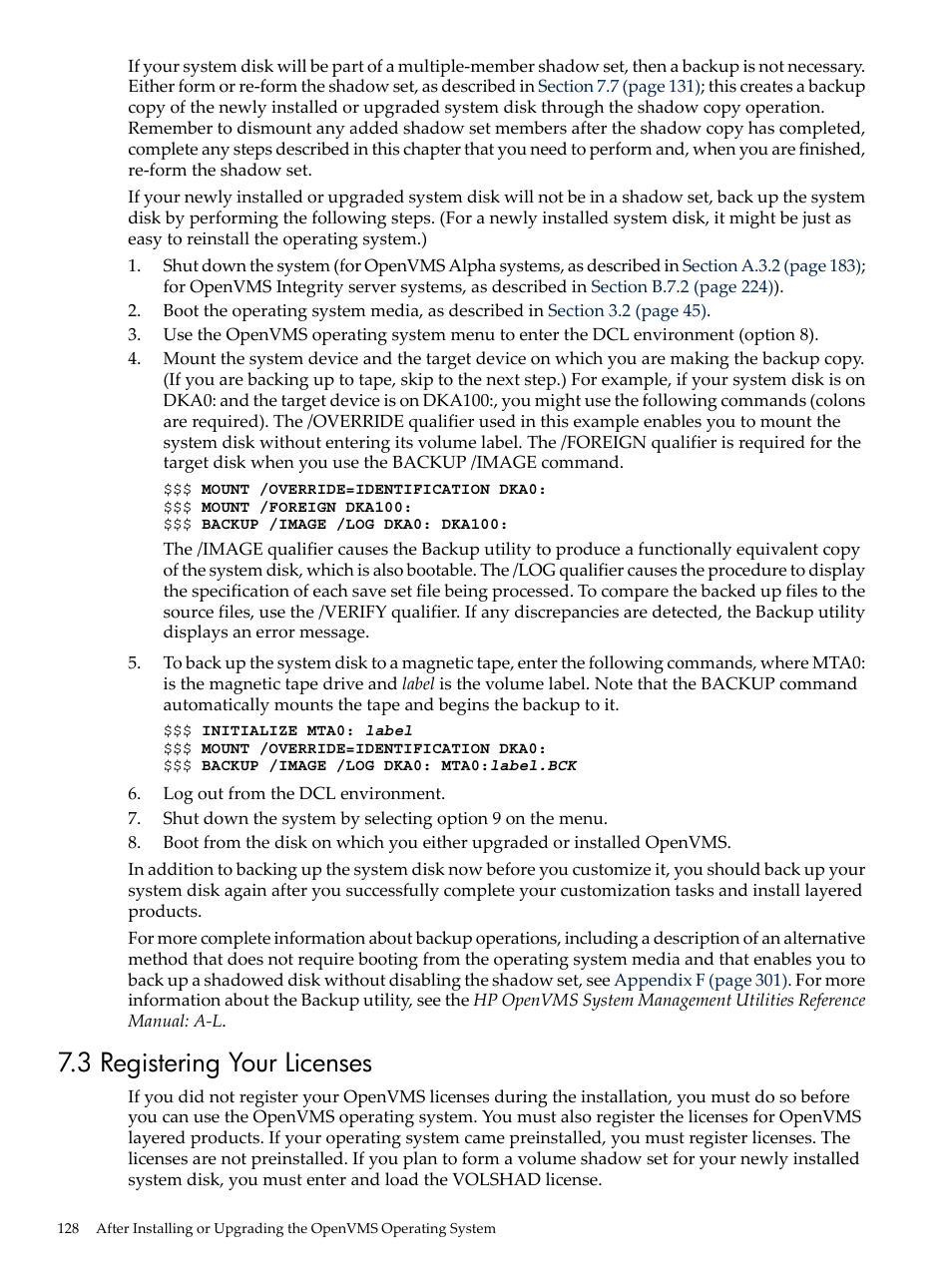 3 registering your licenses | HP BA322 90087 User Manual | Page 128 / 346