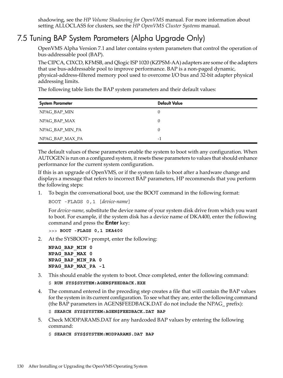 HP BA322 90087 User Manual | Page 130 / 346