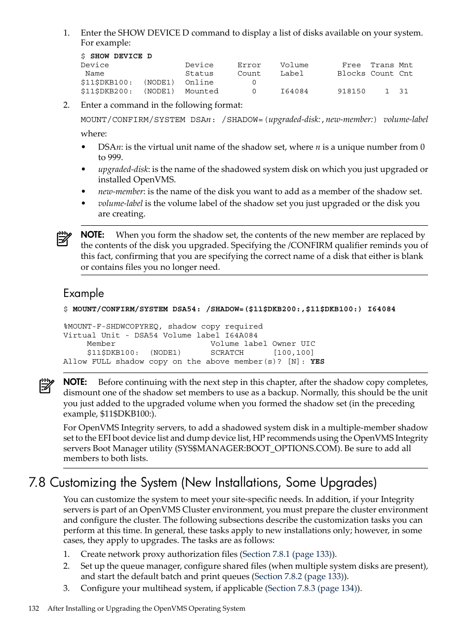 Example | HP BA322 90087 User Manual | Page 132 / 346