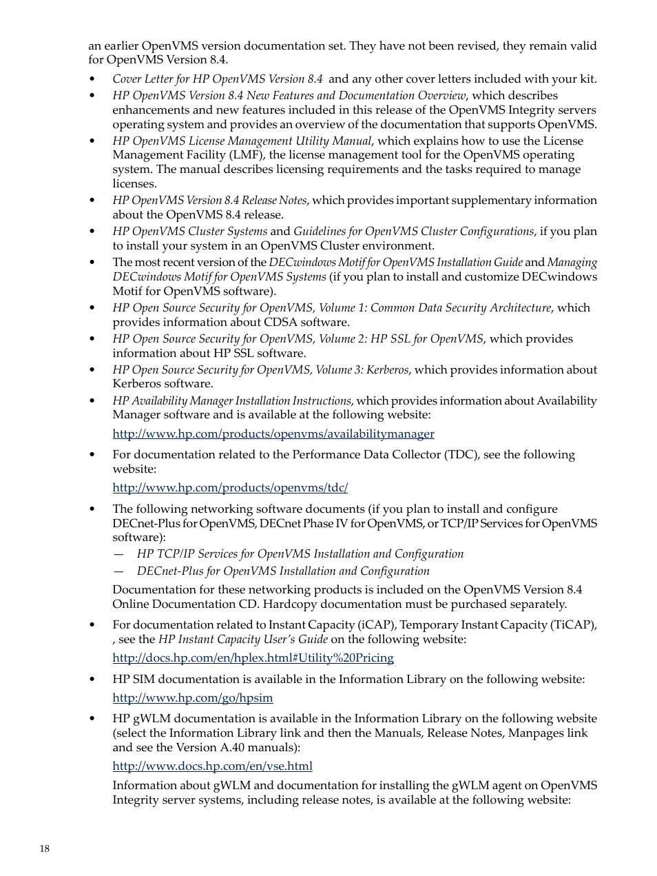 HP BA322 90087 User Manual | Page 18 / 346