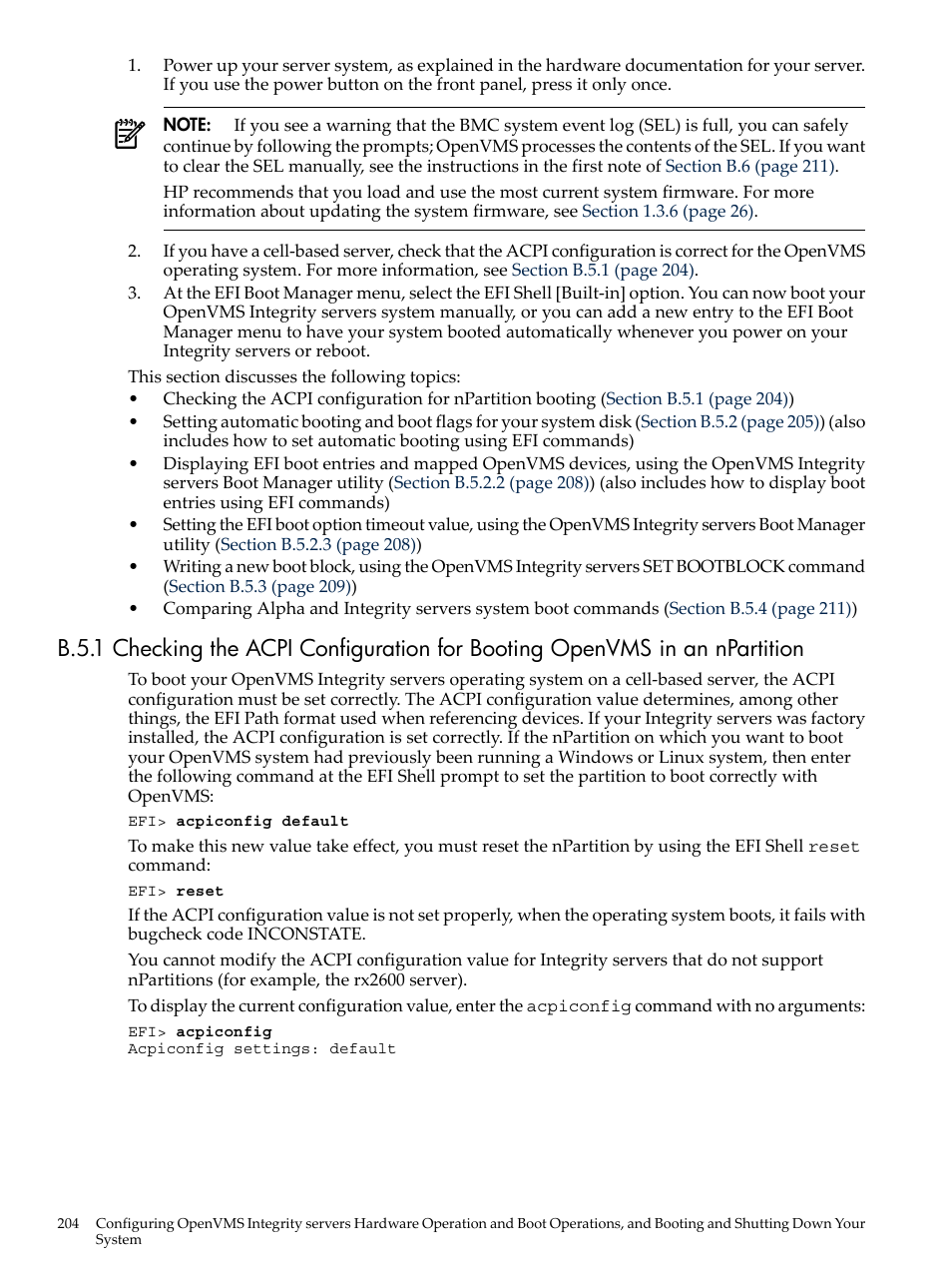 Section b.5.1 | HP BA322 90087 User Manual | Page 204 / 346