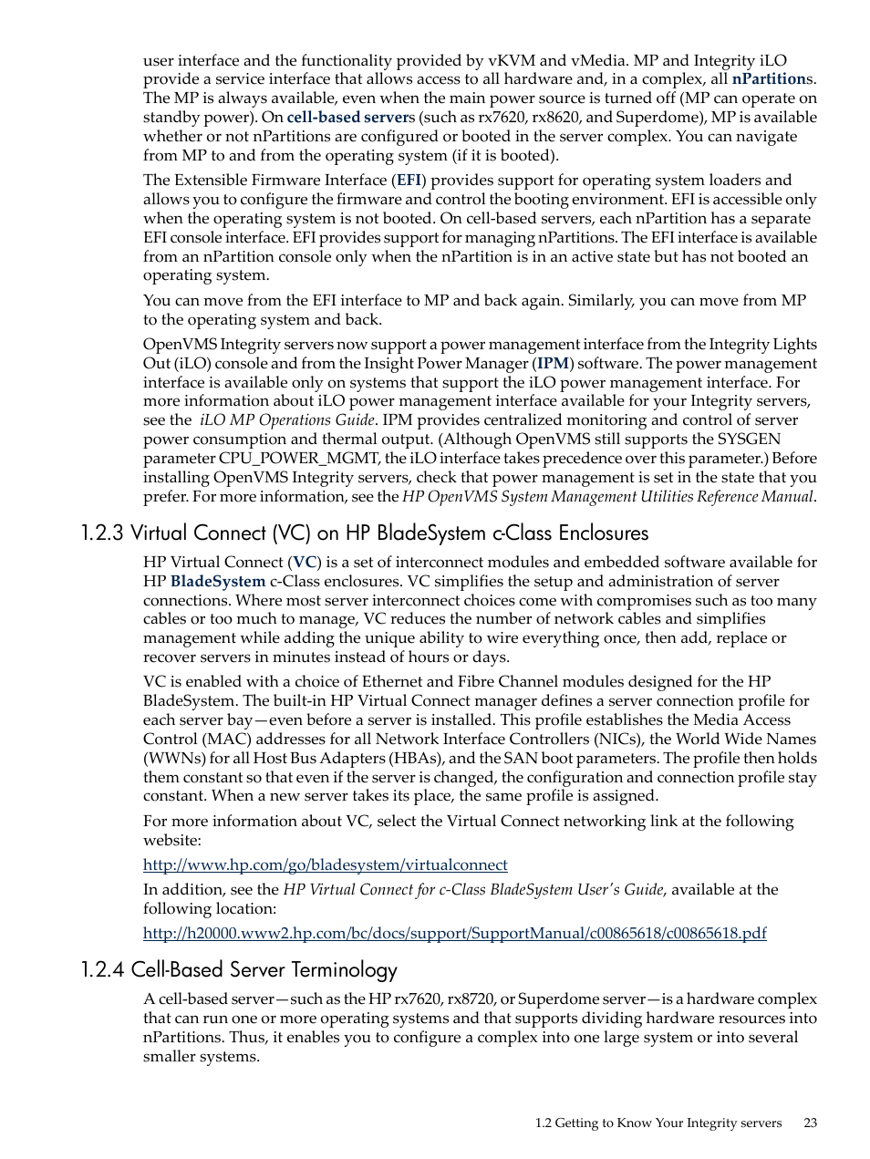 4 cell-based server terminology | HP BA322 90087 User Manual | Page 23 / 346