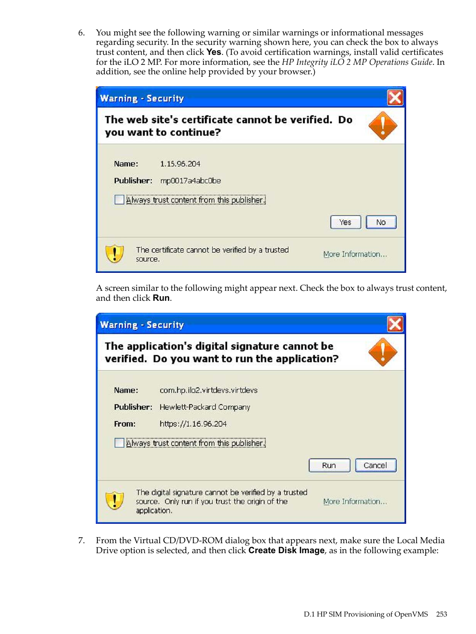 HP BA322 90087 User Manual | Page 253 / 346