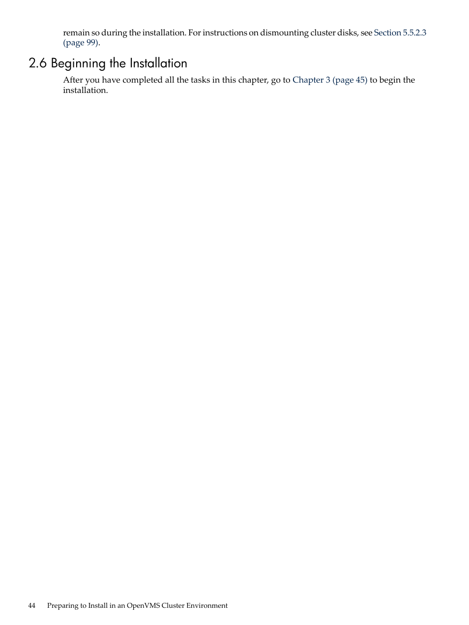 6 beginning the installation | HP BA322 90087 User Manual | Page 44 / 346