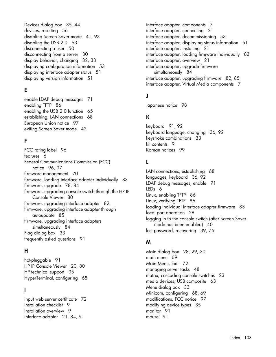 HP 409054-003 User Manual | Page 103 / 105