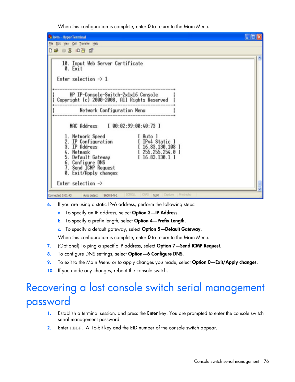 HP 409054-003 User Manual | Page 76 / 105