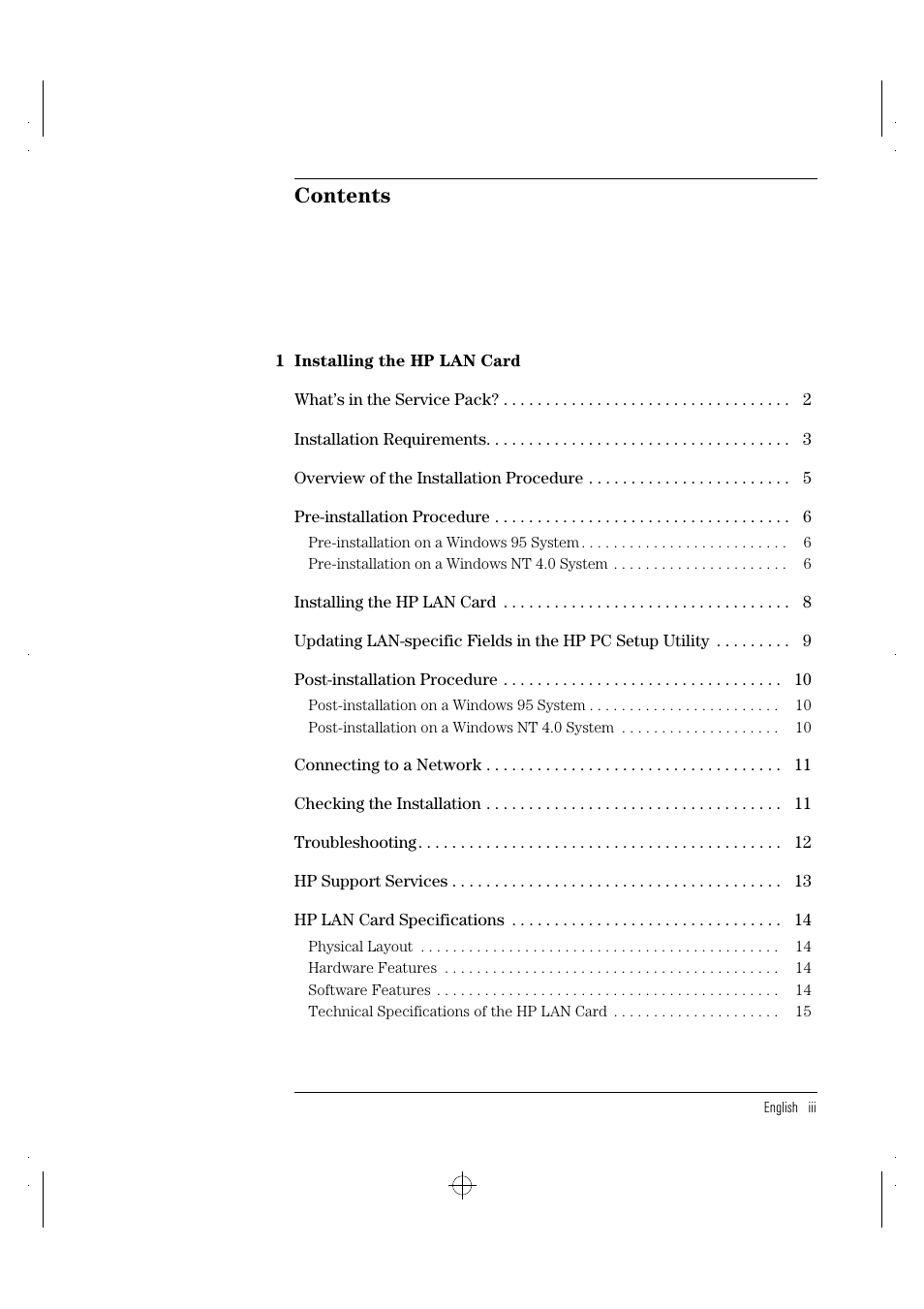 HP 100TX NightDIRECTOR/100 User Manual | Page 7 / 121