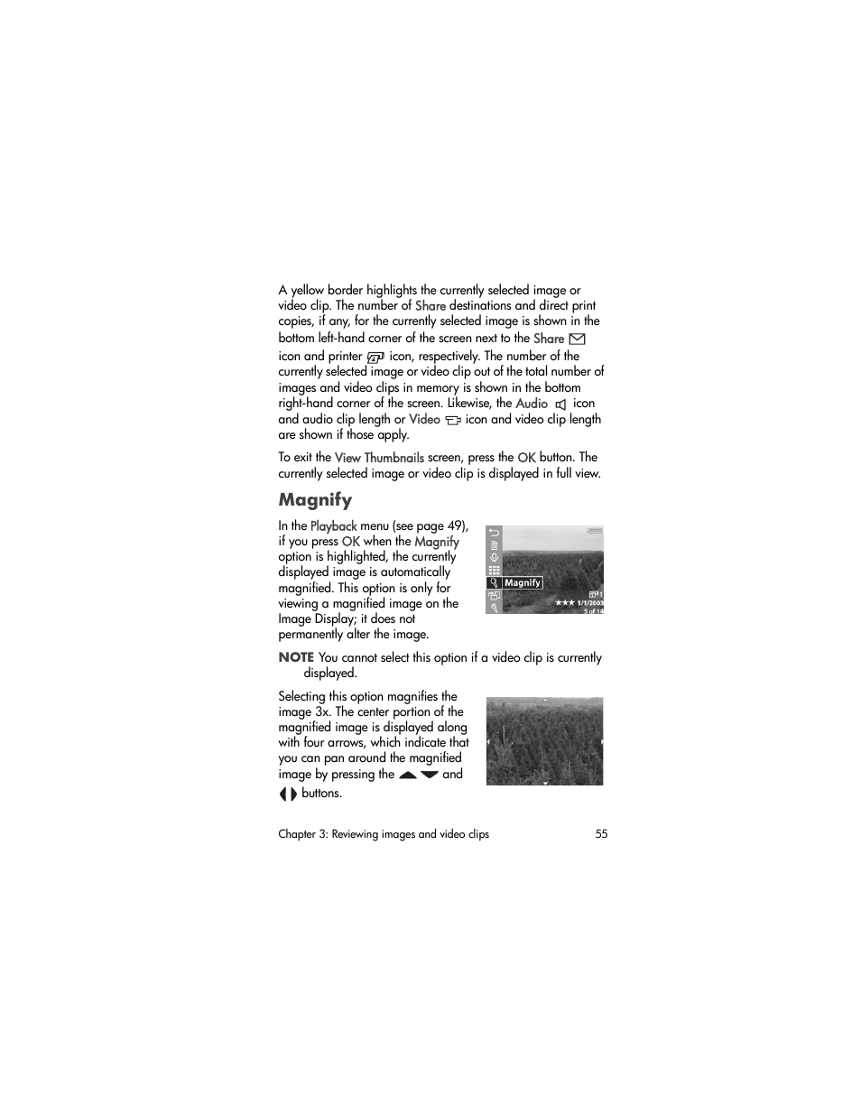 Magnify | HP 630 series User Manual | Page 55 / 124