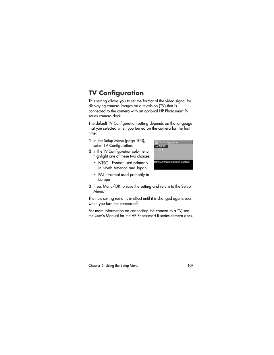 Tv configuration | HP R507 User Manual | Page 107 / 179