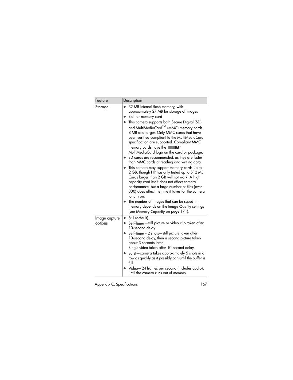 Storage | HP R507 User Manual | Page 167 / 179