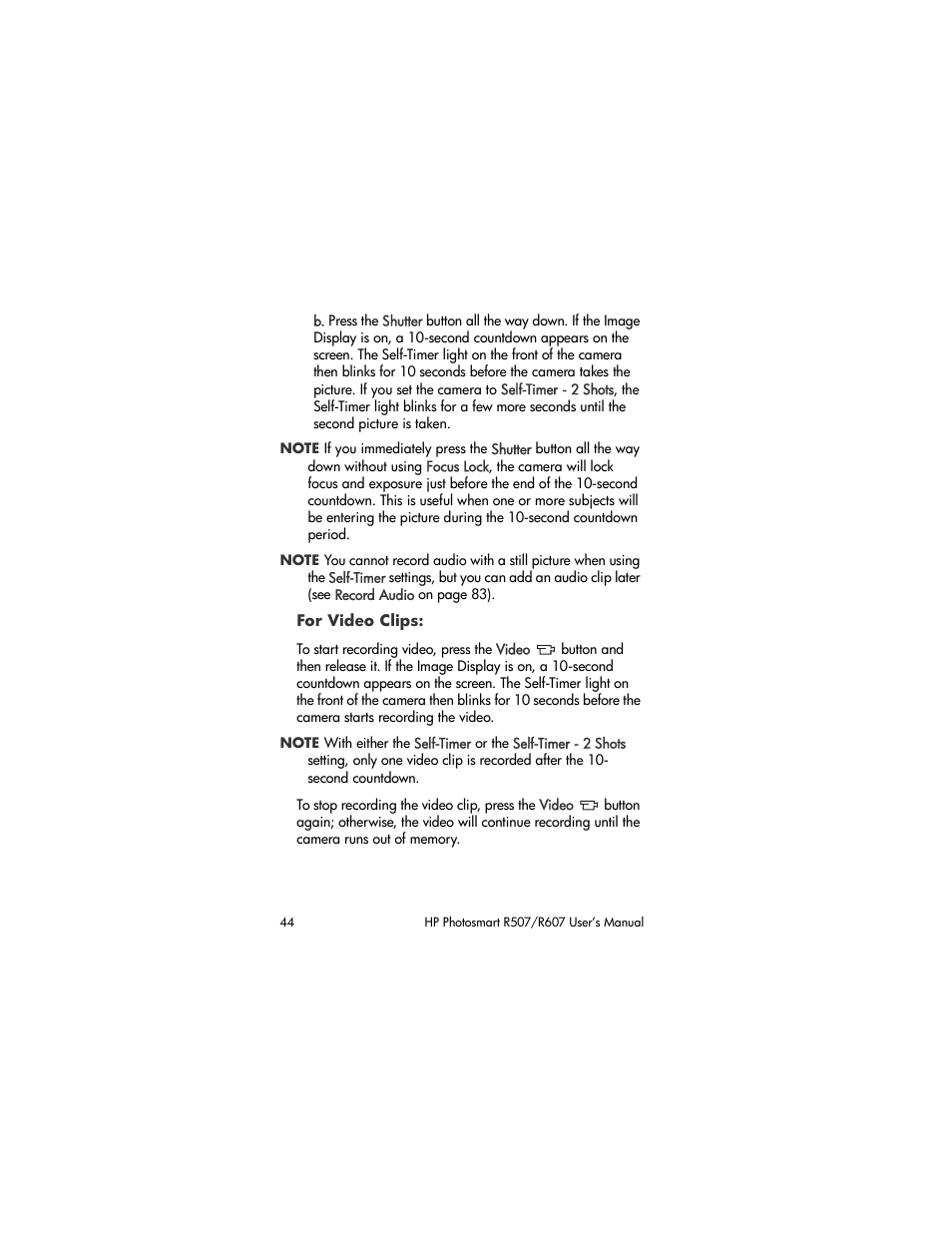 HP R507 User Manual | Page 44 / 179