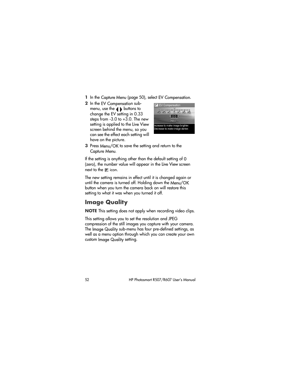 Image quality | HP R507 User Manual | Page 52 / 179
