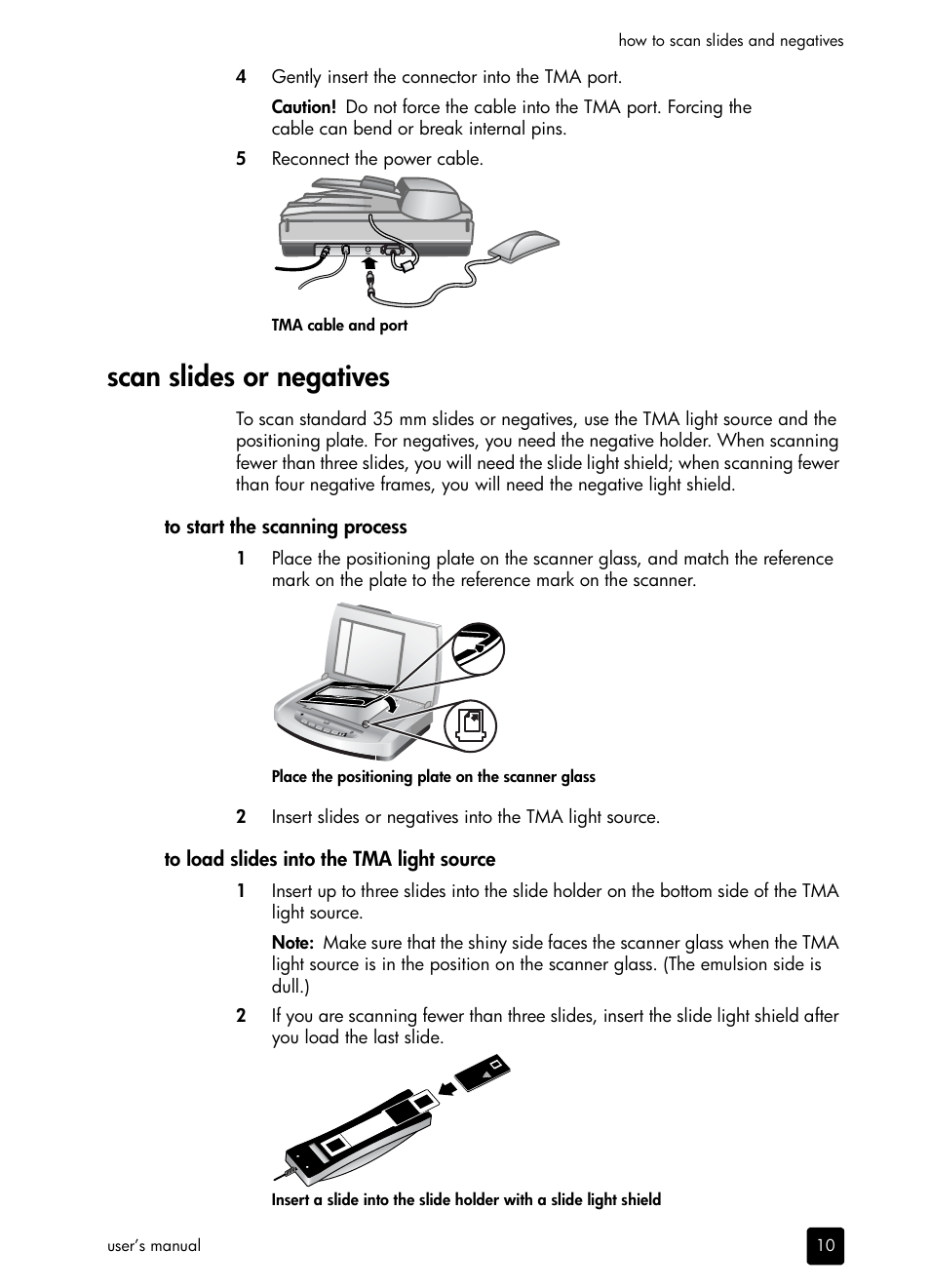 Scan slides or negatives | HP 5590 User Manual | Page 15 / 32