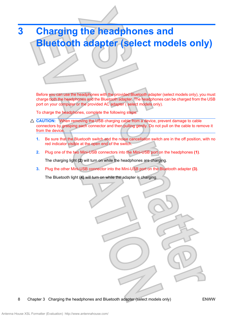 HP Bluetooth Active Noise Cancellation Stereo Headphones User Manual | Page 12 / 27