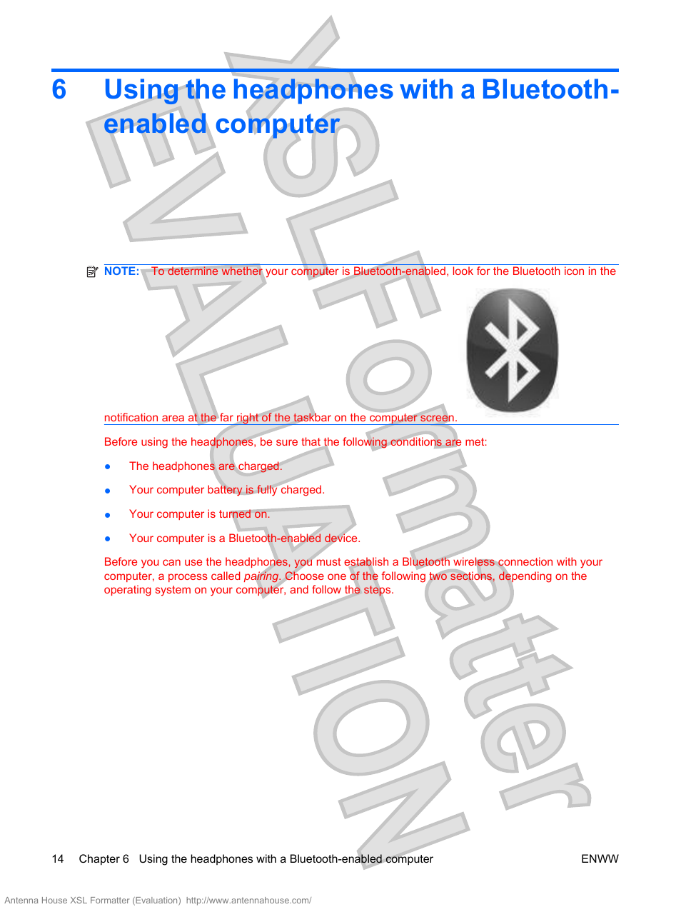 HP Bluetooth Active Noise Cancellation Stereo Headphones User Manual | Page 18 / 27
