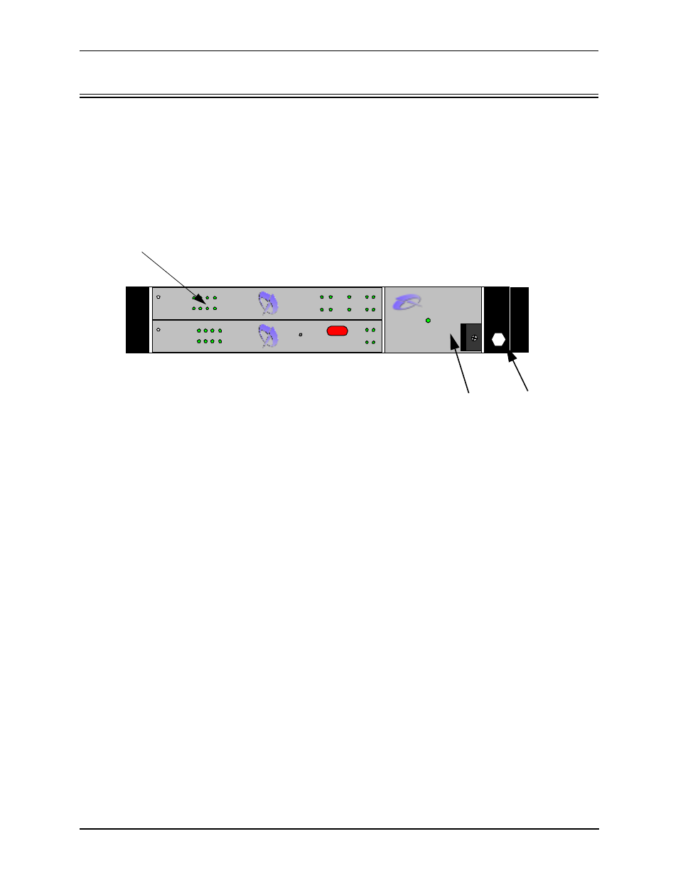 Chassis- cms240 (2 slot), Front view (with ac power), Chassis- cms240 (2 slot) -11 | Front view (with ac power) -11, Card slots, Power supply wrist strap ground socket, Ds 1, Cp u | HP 480-0005-00-15 User Manual | Page 35 / 185