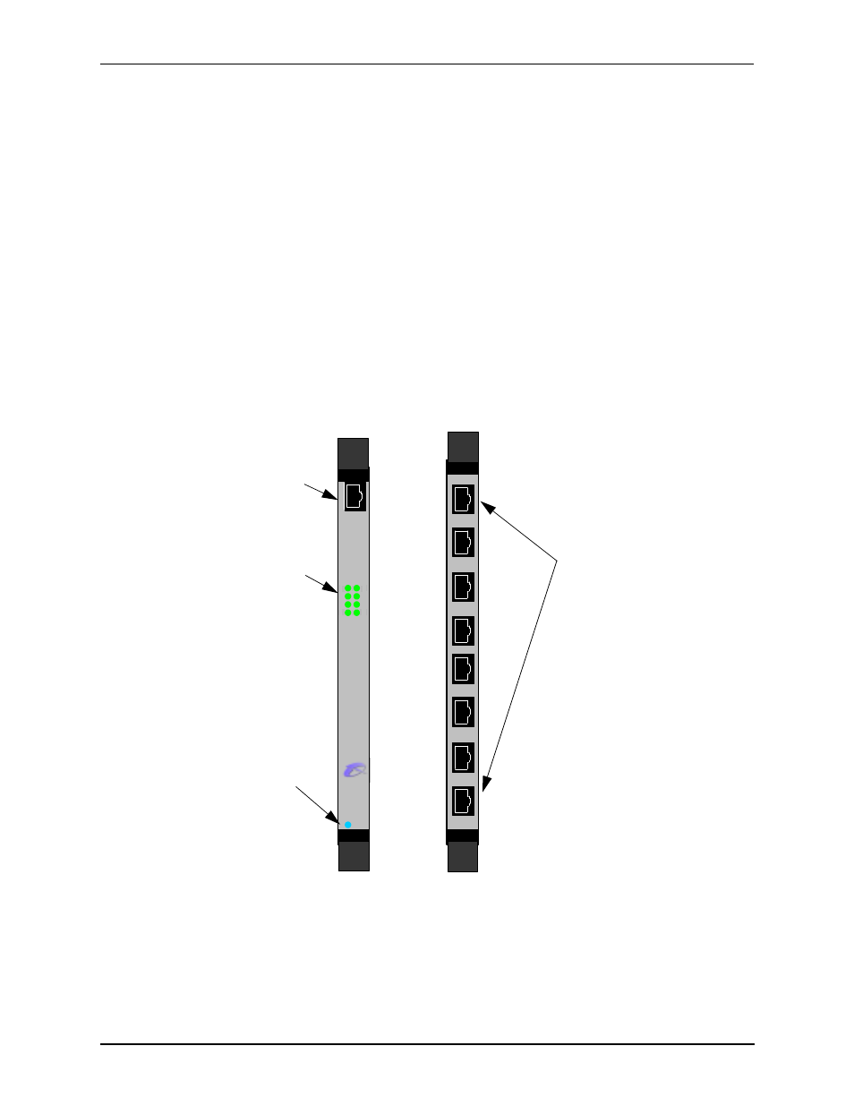 T1 wan card, T1 wan card -25, Figure 2-22 t1 wan card | Front view | HP 480-0005-00-15 User Manual | Page 49 / 185