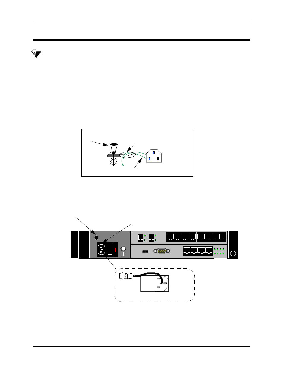 Install power cord strain relief (ac only), Install power cord strain relief (ac only) -16, Figure 3-17 insert clamp in strain relief mount | Strain relief mount ac power plug, Rivet loop long piece around cord. power cord | HP 480-0005-00-15 User Manual | Page 79 / 185