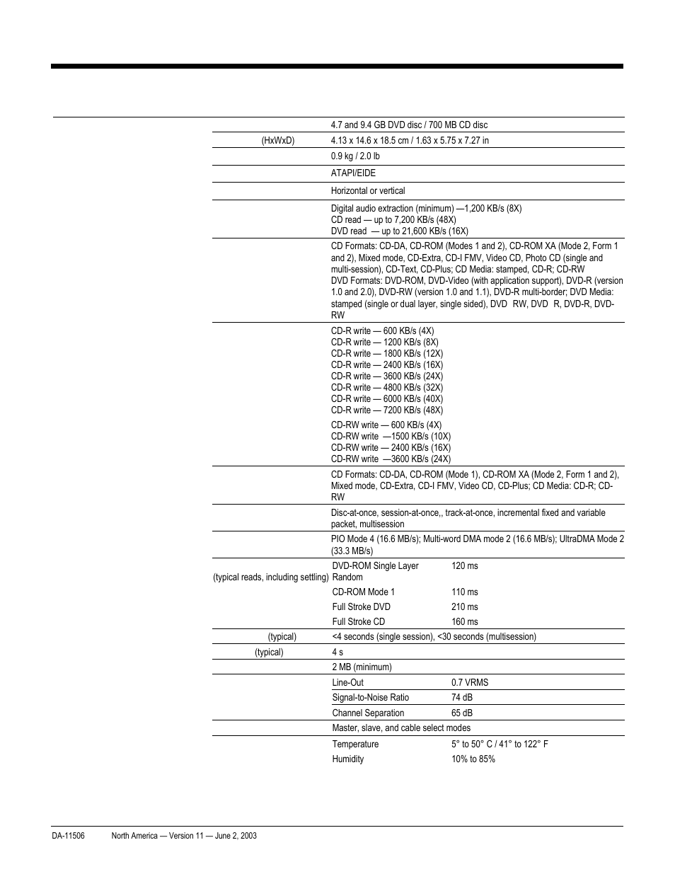 Quickspecs, Technical specifications, Hp workstation xw8000 | HP xw8000 User Manual | Page 35 / 69