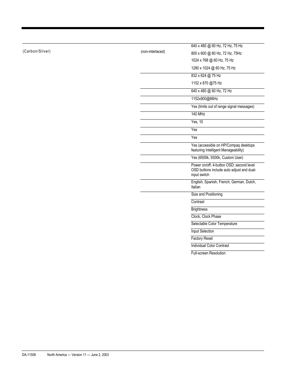 Quickspecs, Technical specifications, Hp workstation xw8000 | HP xw8000 User Manual | Page 60 / 69