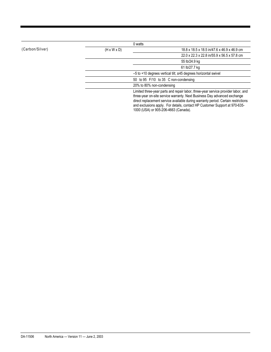 Quickspecs, Technical specifications, Hp workstation xw8000 | HP xw8000 User Manual | Page 67 / 69