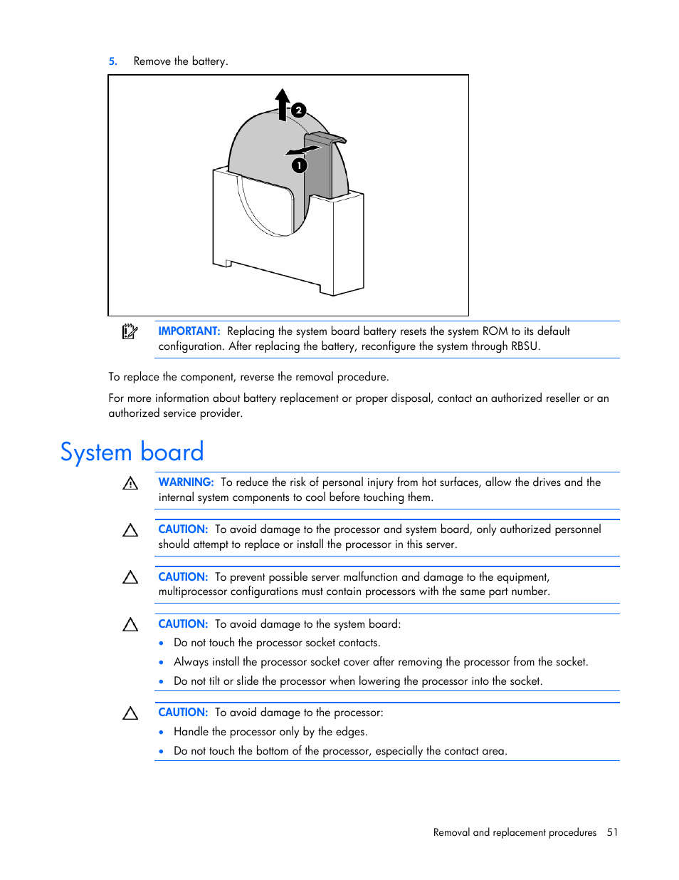 System board | HP DL365 User Manual | Page 51 / 85