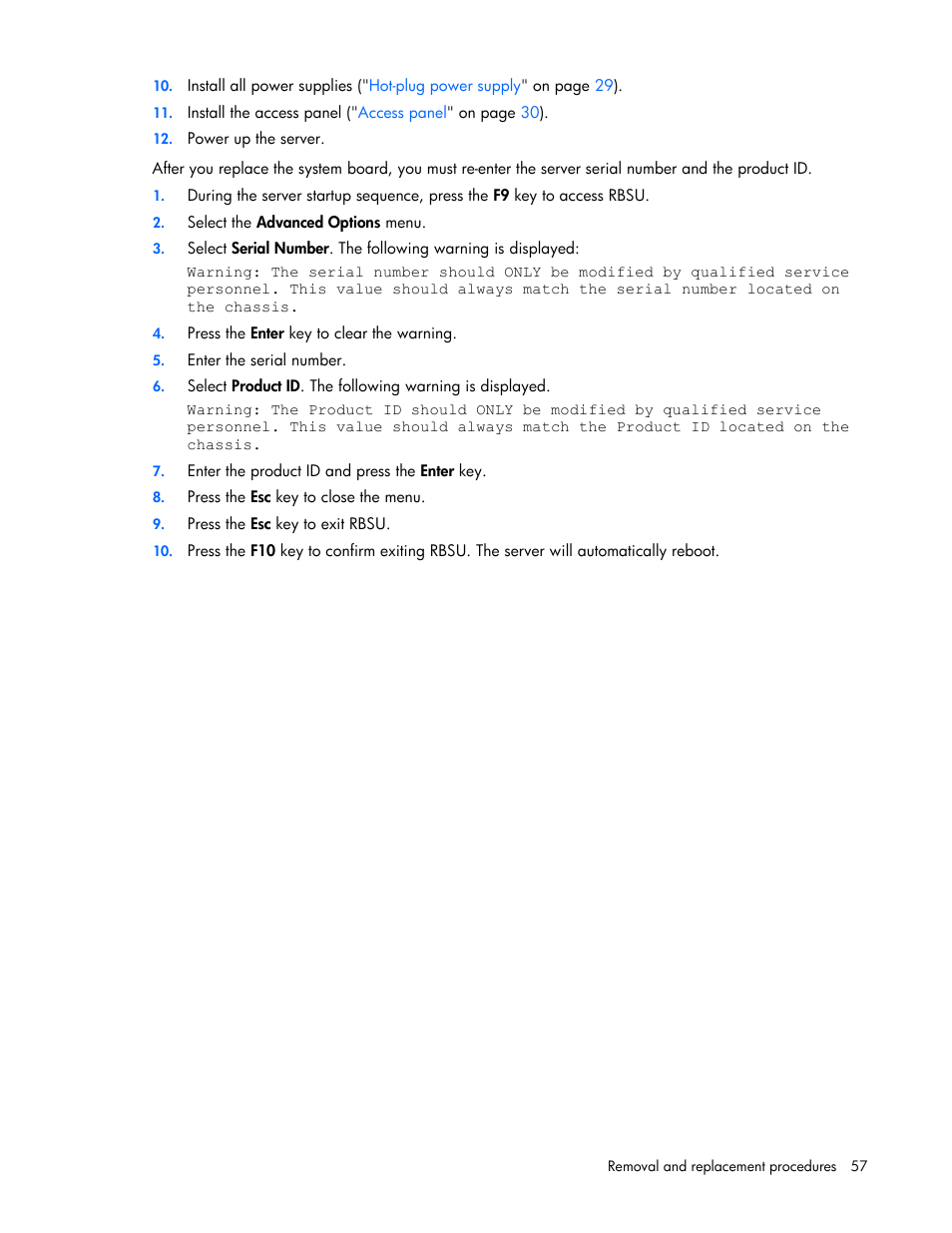 HP DL365 User Manual | Page 57 / 85