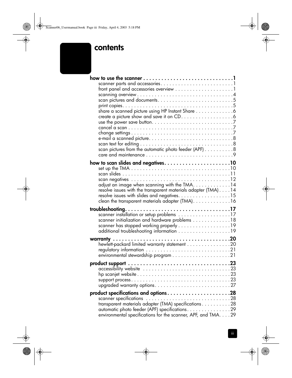 HP 5530 User Manual | Page 5 / 38