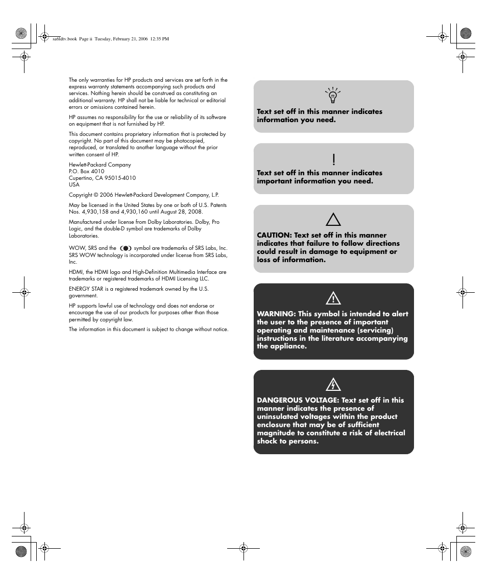 HP LC3260N User Manual | Page 2 / 174