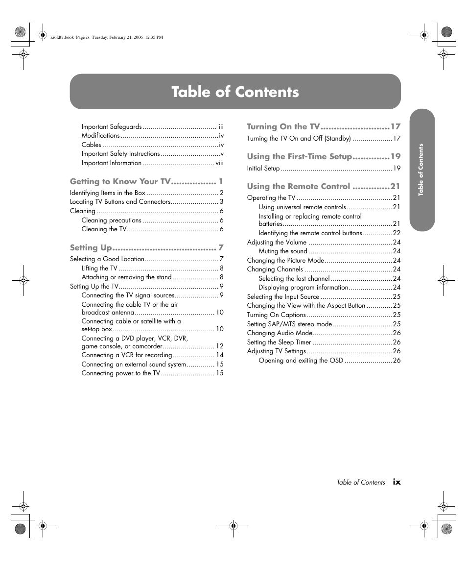 HP LC3260N User Manual | Page 9 / 174
