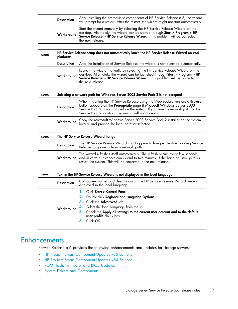 Enhancements | HP PROLIANT 56976839 User Manual | Page 9 / 16