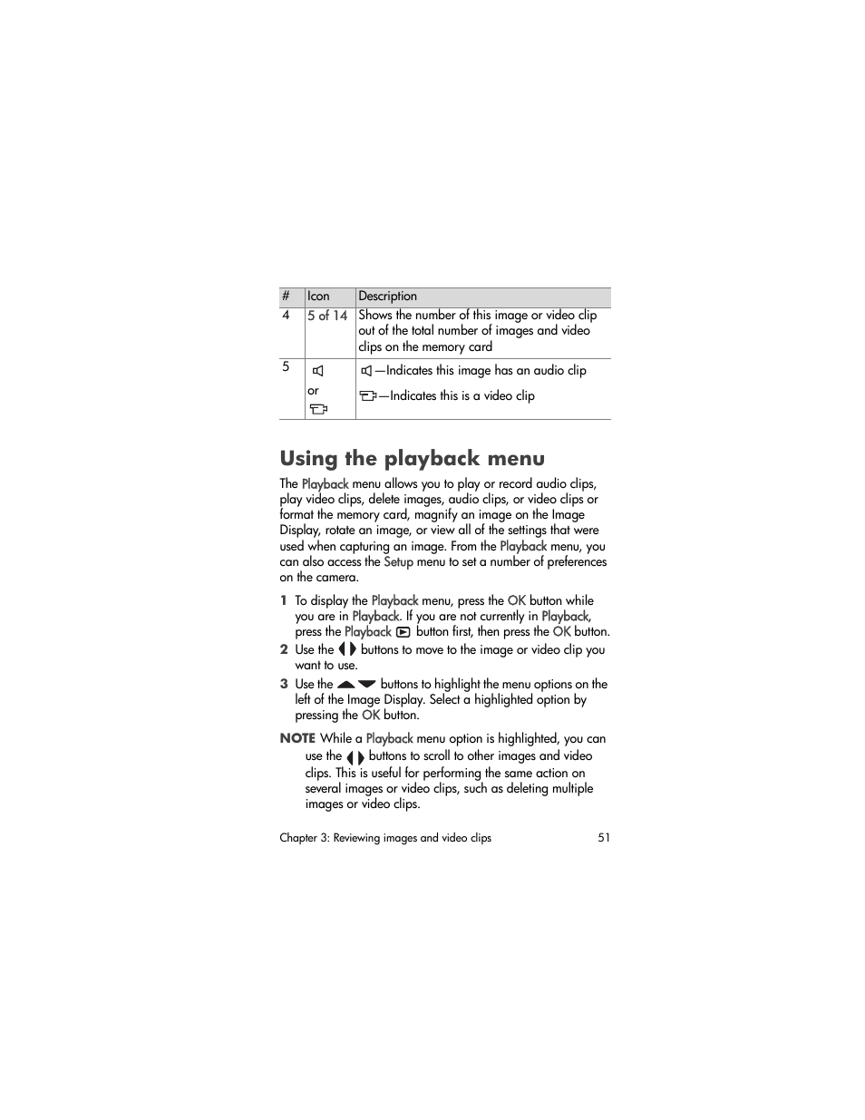 Using the playback menu, Using the, Playback menu | HP 930 User Manual | Page 51 / 118