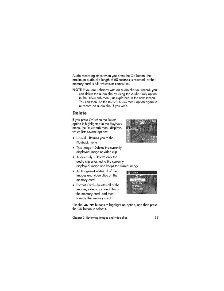 Delete | HP 930 User Manual | Page 55 / 118
