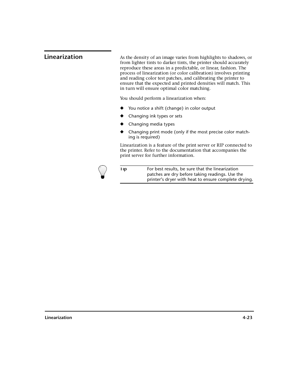 Linearization | HP 0706124 REV B User Manual | Page 111 / 150